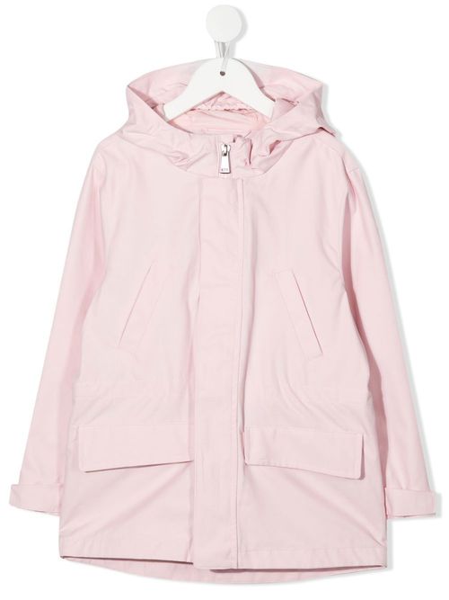Hooded windbreaker coat - Pink