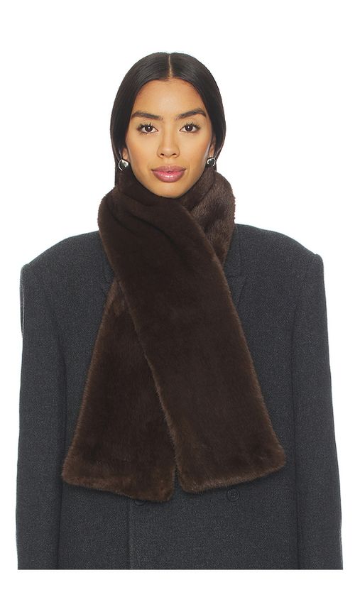 EAVES x Coco Bodil Scarf in Dark Brown. a