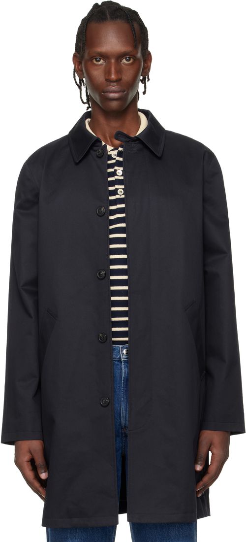 Navy Urban Mac Coat