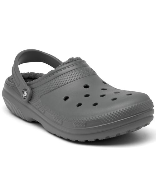Men's and Women's Classic Lined Clogs from Finish Line - Gray, Smoke