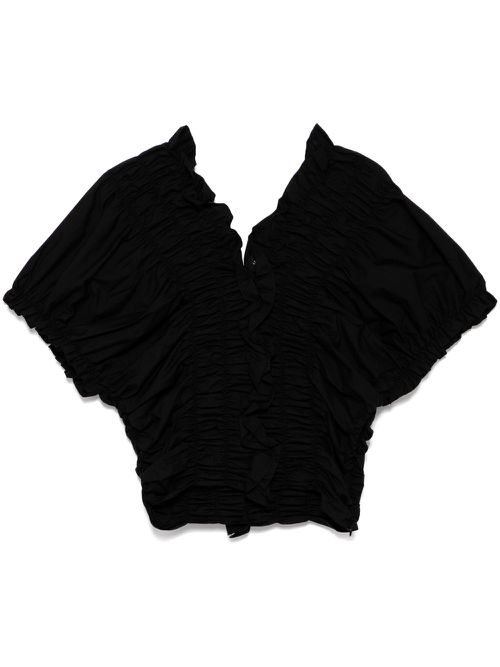 V-neck top - Black