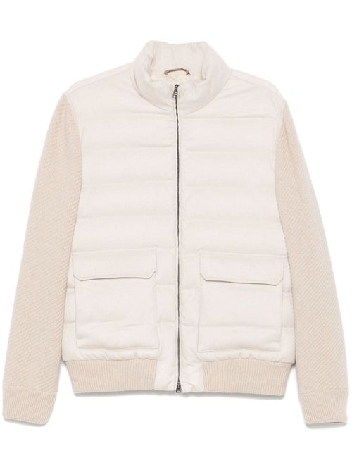 Padded bomber jacket - Neutrals
