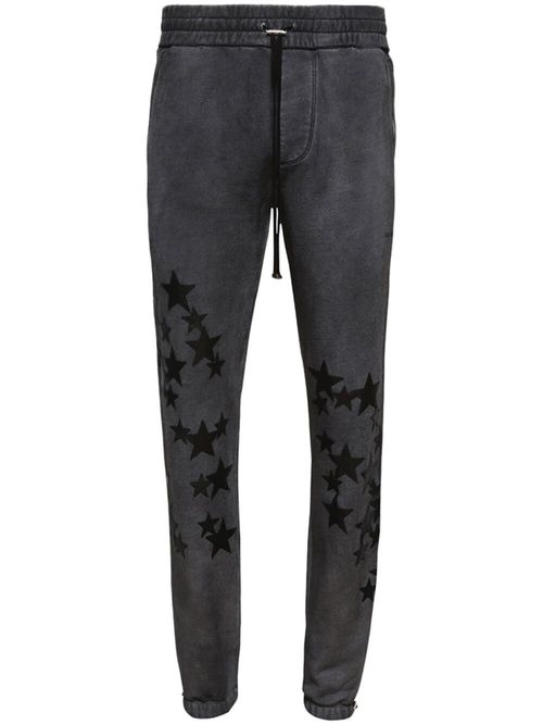 Pigment Spray Star track pants - Black