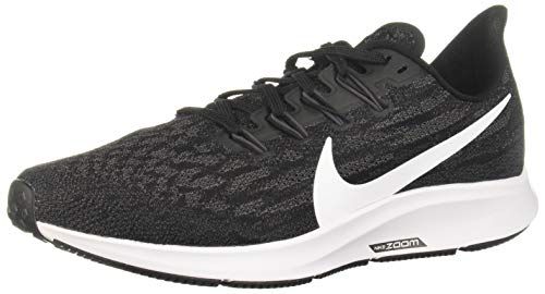 Nike Men's Air Zoom Pegasus 36 Running Shoe X Wide Black/White/Thunder Grey