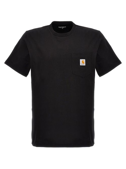 -Pocket T Shirt Nero-Uomo