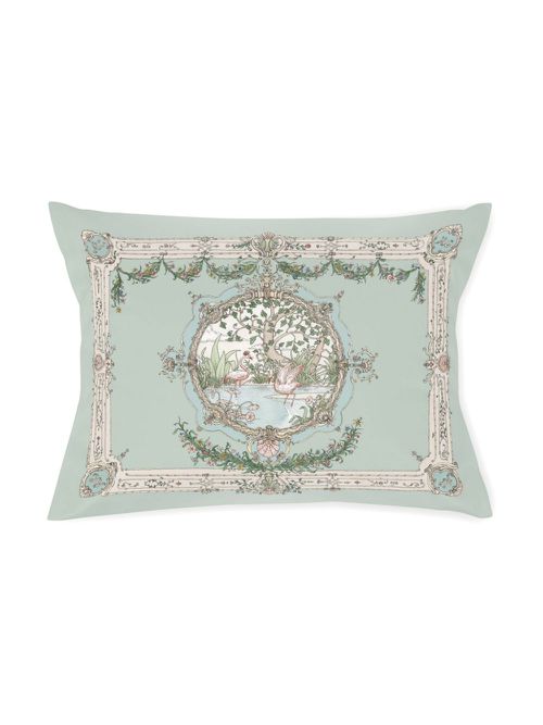 Tapestry-print cushion - Green