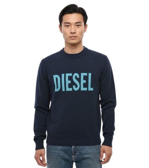Blue Crew Neck Sweater