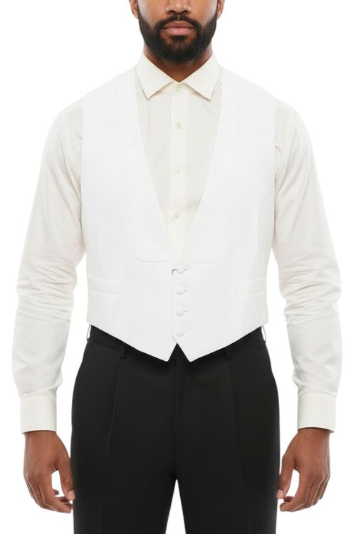 White Honeycomb Waistcoat