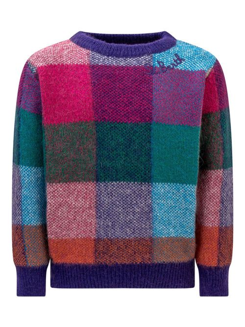 Check-pattern jumper - Blue