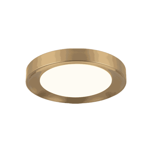 Matteo Essene 1-Light Ceiling Light In Aged Gold Bra