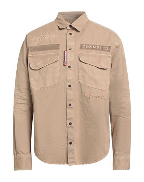 Man Shirt Sand Size 36 Cotton