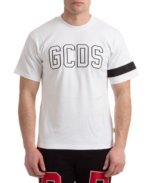 GCDS 남성 로고 코튼 티셔츠 12601833