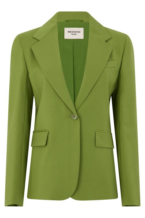 Elegant Single-Breasted Lapel Jacket with One-Button Closure