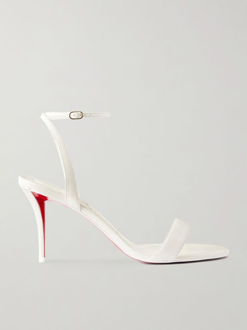 Miss Z 80 Leather Sandals - White