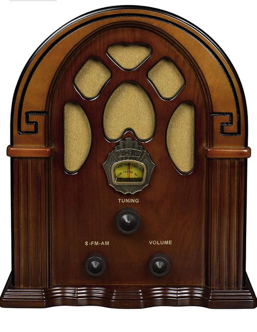 Companion Retro Am/fm Tabletop Radio With Bluetooth Receiver