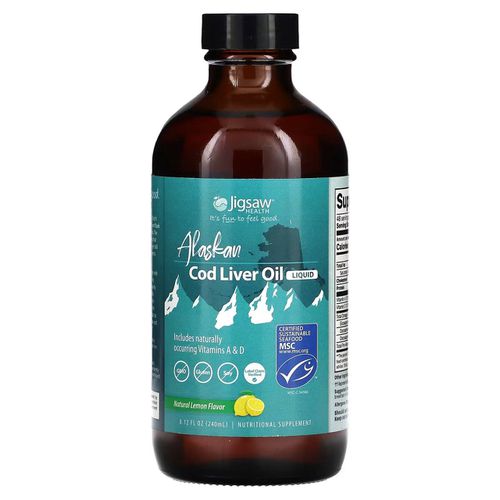 Jigsaw Health Alaskan Cod Liver Oil - Liquid - 240 Milliliter