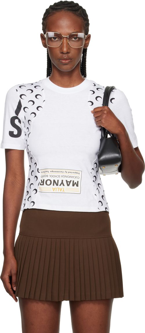 White Regenerated Graphic Jersey Baby Fit T-shirt