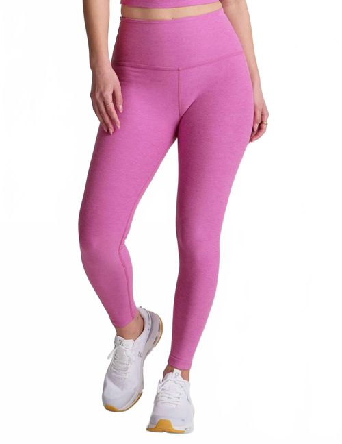 Spacedye Caught In The Midi High Waisted Legging In Sunset Violet Heather