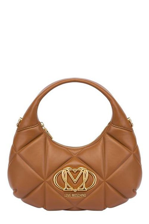 Love Moschino Embossed Quilted Hobo Bag