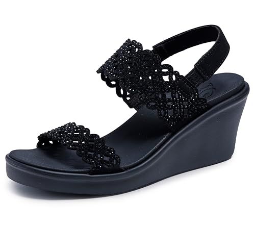 Skechers Cali Women's womens Rumble on - Sassy Dayz Wedge Sandal