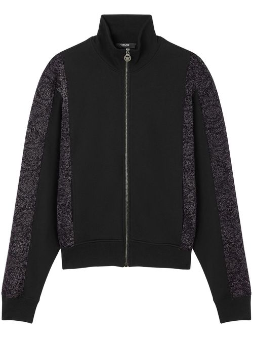 Barocco jacquard sweatshirt - Black