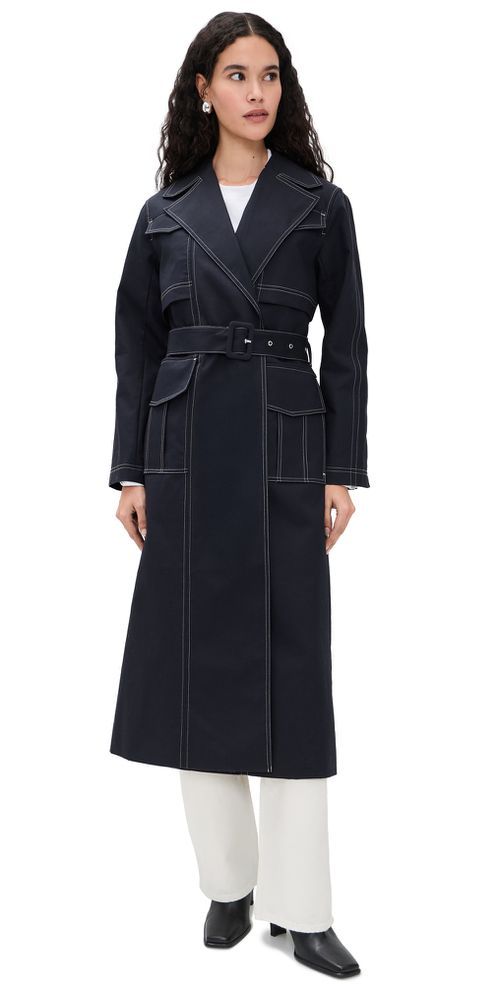 Elsa Trench Coat Navy
