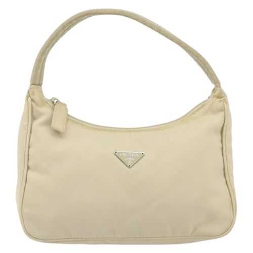 Prada Re-Edition 2000 Hobo Tessuto Silver Nylon Handbag Pre-Owned