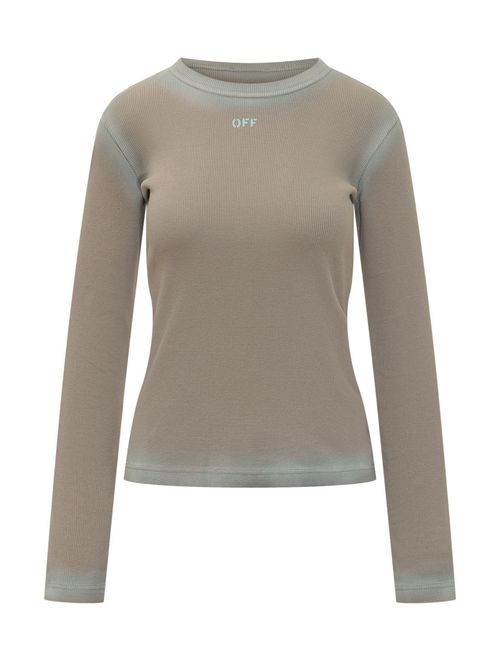 Green Textured Crew Neck Sweatshirt