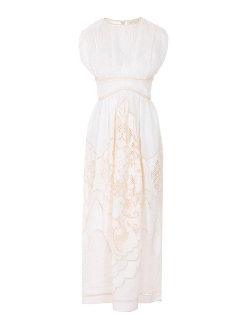 Cream Daylight Waisted Dress