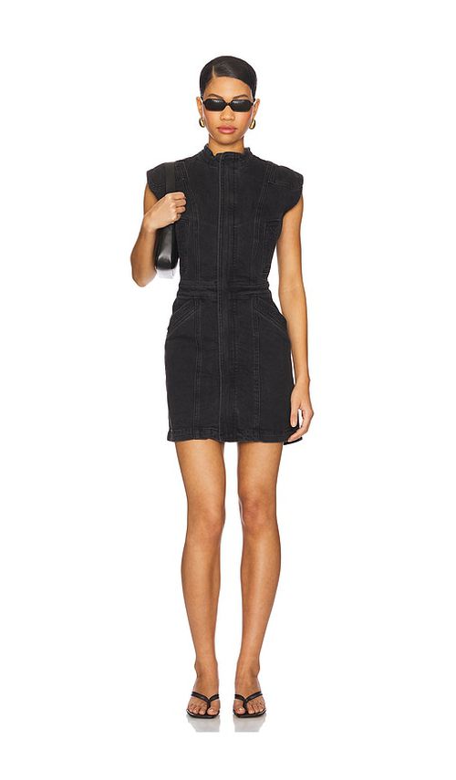 Seventy + Mochi Juno Dress in Washed Black. L also in