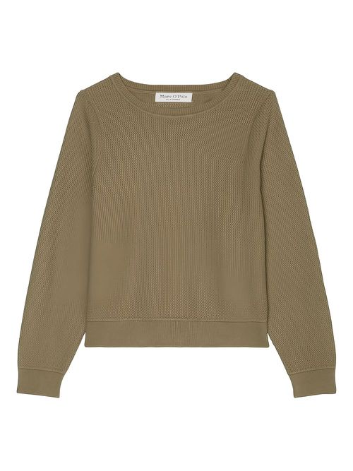 Waffle-knit sweater - Brown