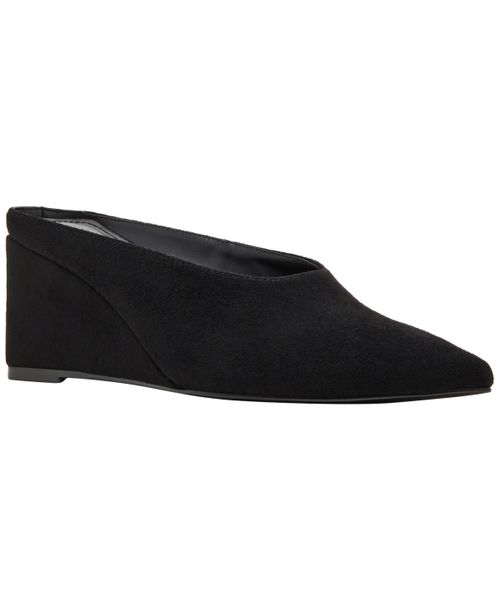 Women's Carousel Slip-On Pointed Toe Wedges Pumps - Black