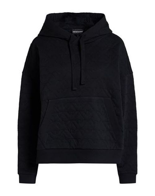 Woman Sweatshirt Black Size S Cotton, Elastane