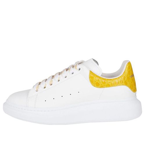 Oversized Sneaker 'White Yellow Crocodile'