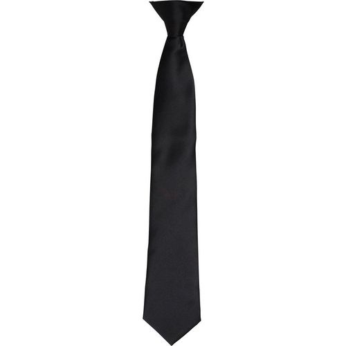 Premier Unisex Adult Satin Tie (Black) - One Size