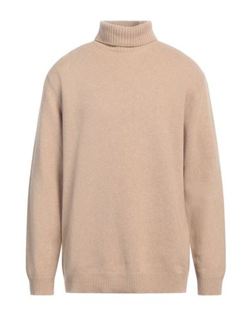 Man Turtleneck Sand Size XXL Wool, Polyamide