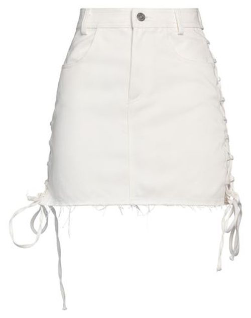 Woman Denim skirt White