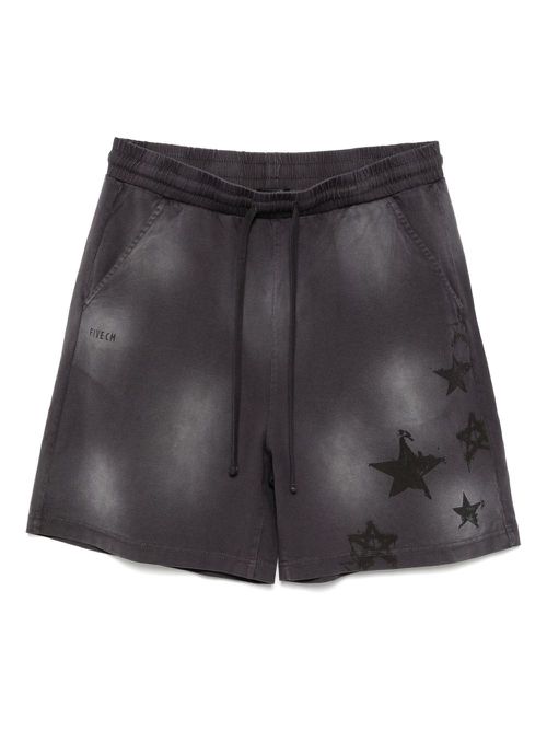 FIVE CM logo-print shorts - Black