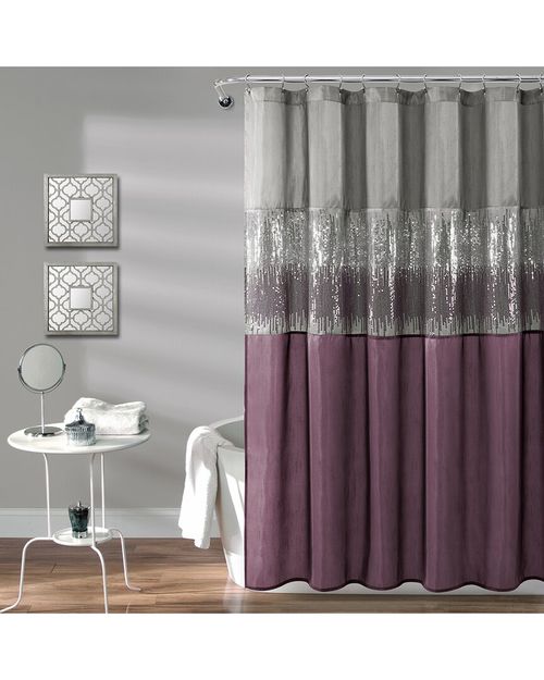 Lush Decor Fashion Night Sky Shower Curtain