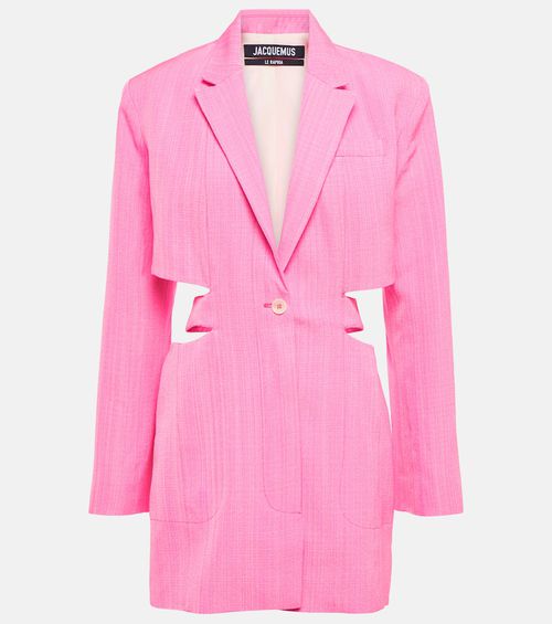 La Robe Bari cutout linen minidress