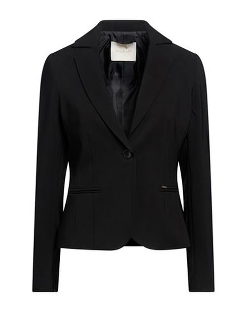 Woman Blazer Black Size 6 Polyester, Elastane