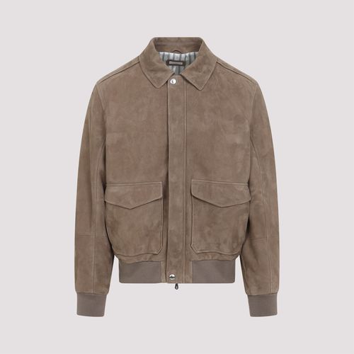 Leather Bomber Jacket