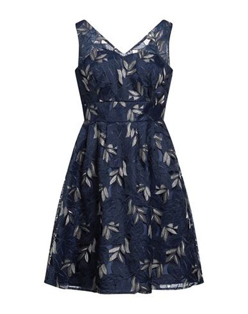 Woman Midi dress Midnight blue Size 18 Polyester, Lurex