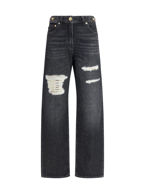 Cut-out Detail Jeans
