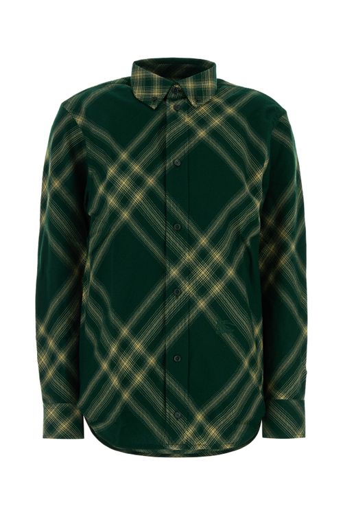 Tartan Wool Shirt — Green
