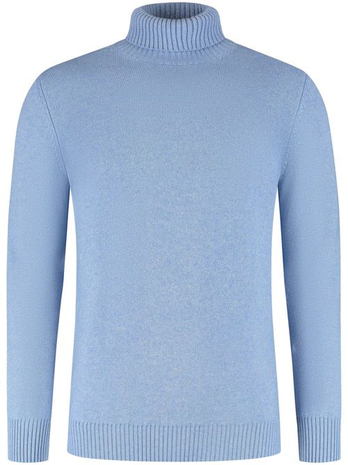 Roll-neck sweater - Blue