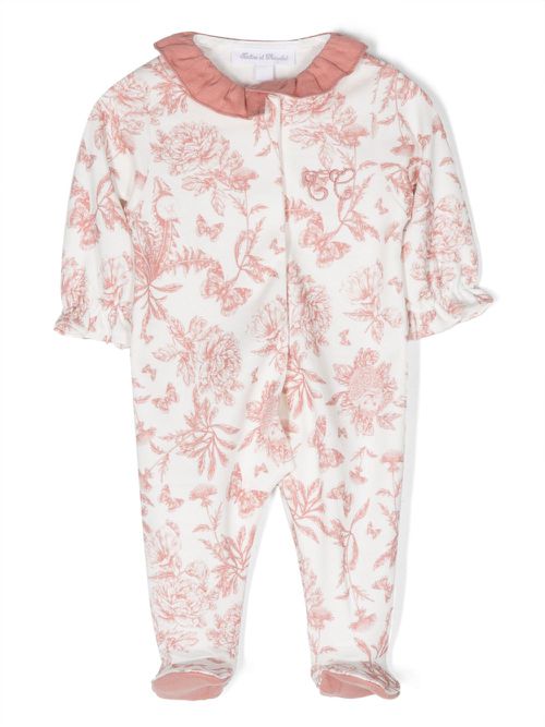 Graphic-print cotton pajama - White
