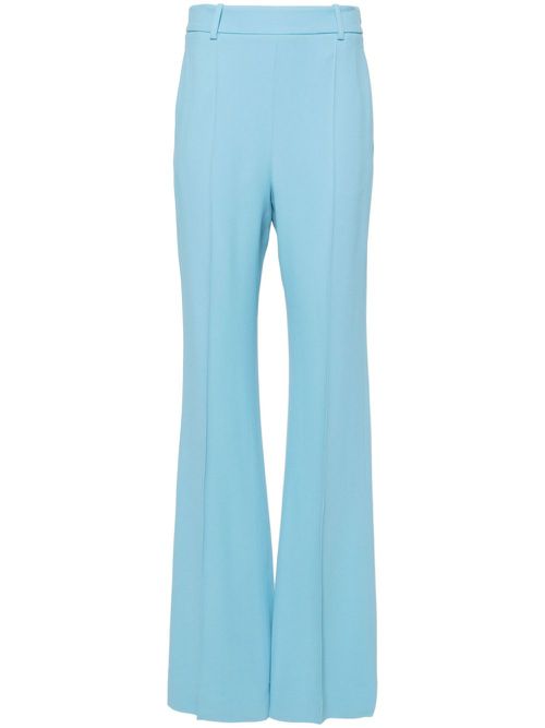 High-waist tailored palazzo trousers - Blue