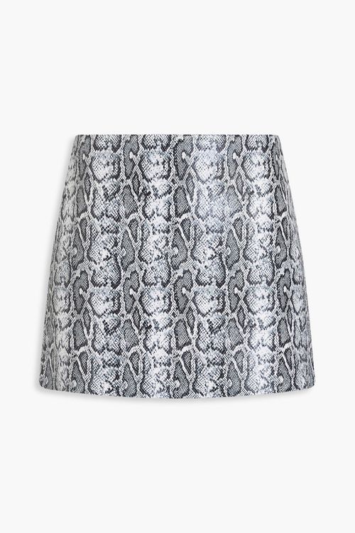 Alice Olivia - Snake-print mini skirt - Animal print - US 8