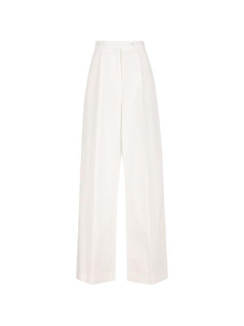 4g Embroidered Pleated Pants
